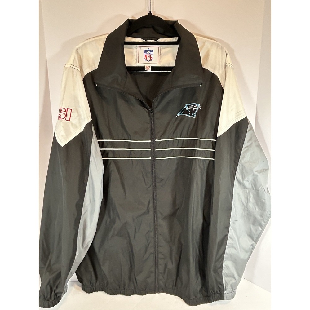 Sports Illustrated‎ NFL Carolina Panthers Windbreaker Full Zip Jacket Mens XL